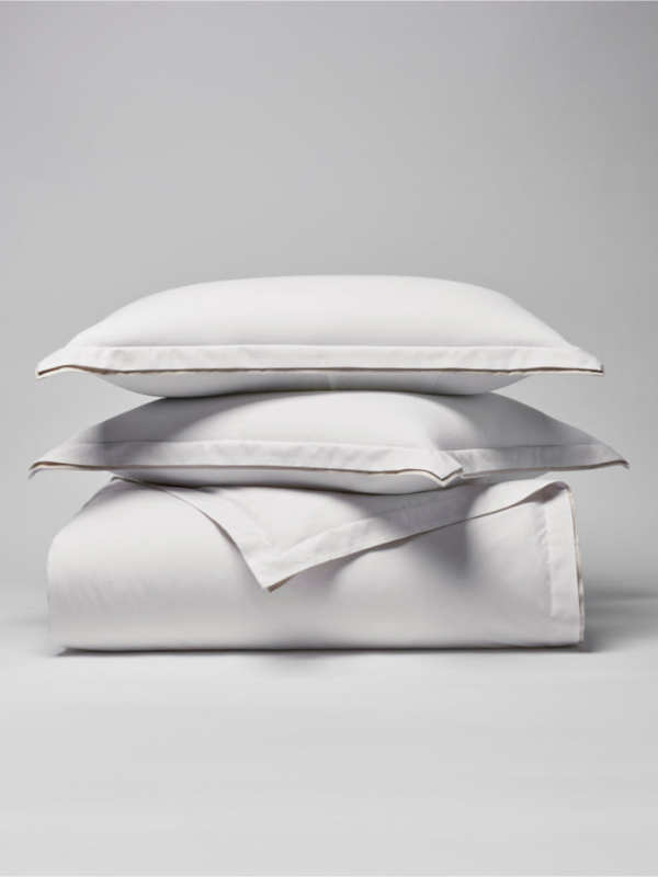 Willow Duvet Cover Set - Turkish Silver/Signature White / Queen